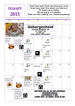maandkalender maart 2015