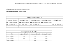 Indeling rekentoets H5 en A6 Indeling rekentoets
