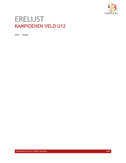 KAMPIOENEN VELD U12 (versie 20150226)