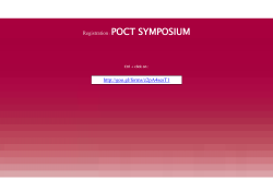 Registration : POCT SYMPOSIUM