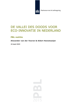 de vallei des doods voor eco-innovatie in nederland