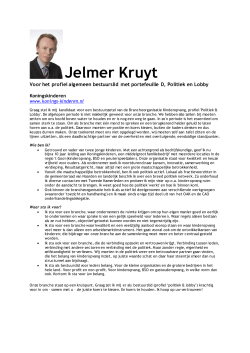 Jelmer Kruyt - Brancheorganisatie Kinderopvang