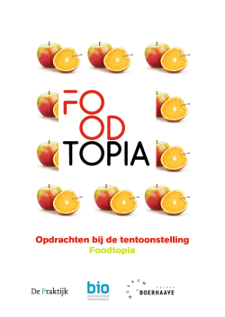 Opdrachten bij de tentoonstelling Foodtopia