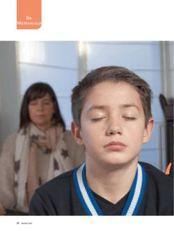 Interview in Balans Magazine - ADHD: Meditatie of medicatie?
