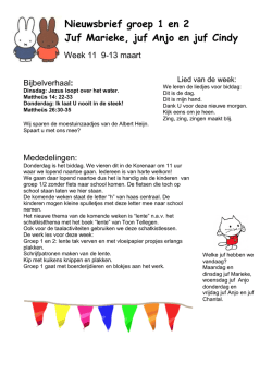 Groep 1/2 - Johannes Postschool