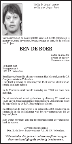 13-03-15 Dhr. B. de Boer - Nieuw