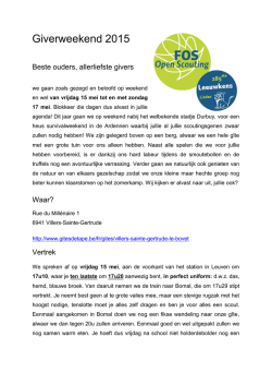 Giverweekend 2015