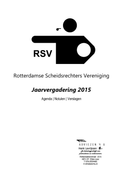 Jaarvergadering 2015