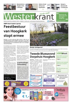 DezeWeek Feestbestuur van Hoogkerk stopt ermee