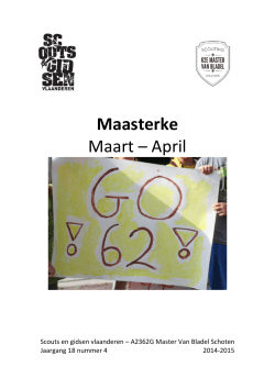 Maasterke Maart – April