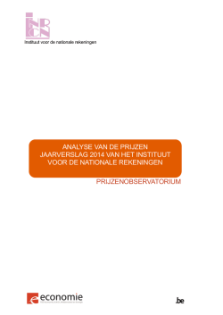 Jaarverslag 2014 van het Prijzenobservatorium