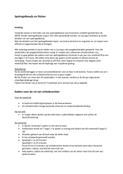 Spelregelbewijs en fluiten Kaders voor de rol van