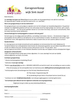 Inschrijvingsformulier - kwb Sint