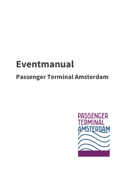 Eventmanual - Passenger Terminal Amsterdam