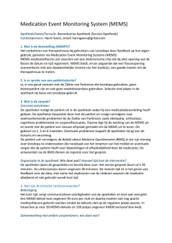 Medication Event Monitoring System (MEMS)