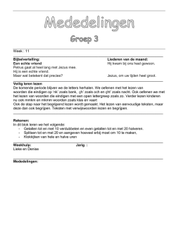 Groep 3 - Johannes Postschool
