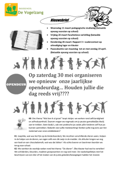 Nieuwsbrief 11 - Basisschool De Vogelzang