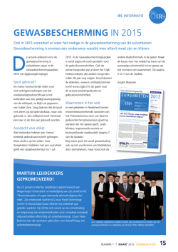 Gewasbeschermingsupdate suikerbieten 2015