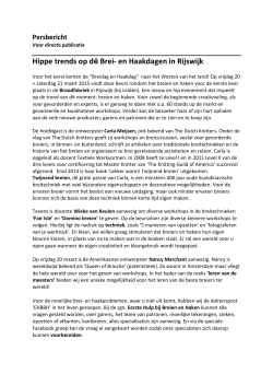 Persbericht Breidag en Haakdag Rijswijk
