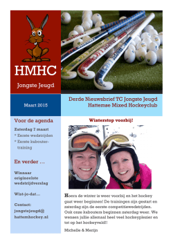 Bijlage - Hattemse Mixed Hockey Club