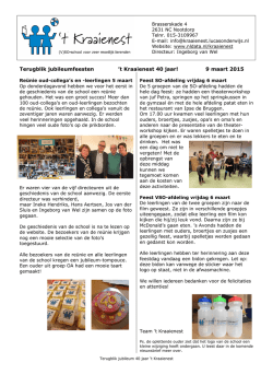 Jubileumfeesten t Kraaienest 2015-03