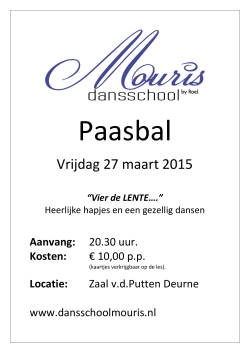 Paasbal vrijdag 27 maart 2015 - Home