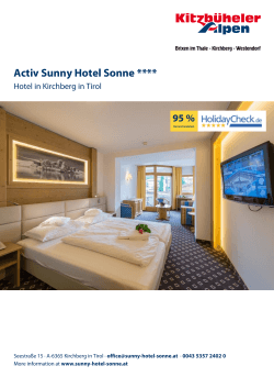 Activ Sunny Hotel Sonne in Kirchberg in Tirol