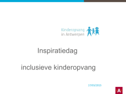 Inclusie in de kinderopvang (0-3 jaar)