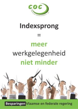 Indexsprong = meer werkgelegenheid niet minder