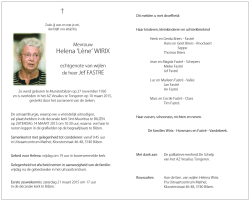 Helena `L&egrave;ne` WIRIX - Uitvaartcentrum Mathe&iuml;