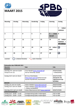info maart 2015 - Atletiekclub Sparta Bornem