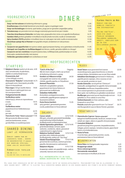 Dinerkaart NL