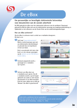 Hoe uw eBox activeren?