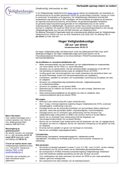 volledige vacature - Veiligheidsregio Gelderland-Zuid