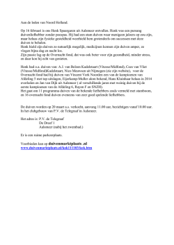 Duiven verkoop van de pas overleden Henk Spaargaren, Aalmeer.