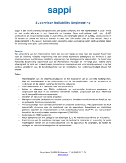 Supervisor Reliability Engineering