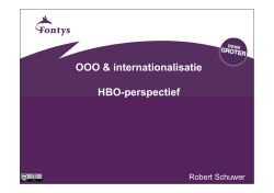 OOO & internationalisatie HBO-perspectief