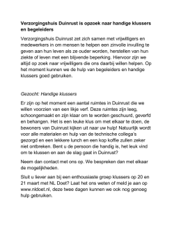 Duinrust zoekt vrijwilligers