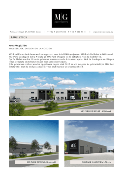 MG Real Estate is de bouwwerken opgestart voor drie KMO