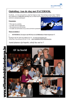 info - Willemsfonds Blankenberge