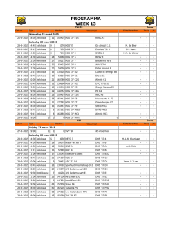 Programma-week 13 v2