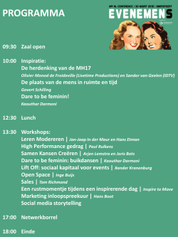 PROGRAMMA - MPI NL Conference