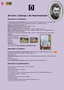 28 Joris ( George ) De Keersmaecker