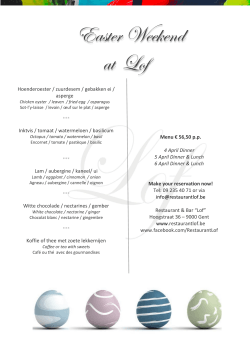 Easter Weekend at Lof