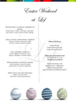 Easter Weekend at Lof