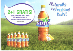 NU BIJ AANKOOP VAN 2 TRAYS NESTEA SPARKLING 1L 1