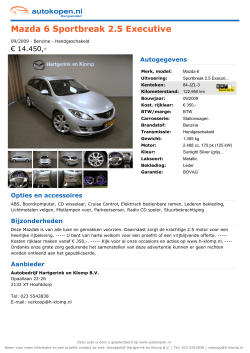 Mazda 6 Sportbreak 2.5 Executive