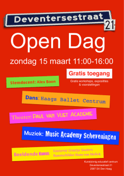 het affiche - Studio Scheveningen