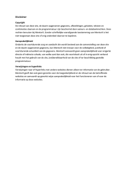 Disclaimer - mentorx.nl