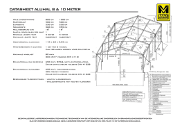 Datasheet tentconstructie